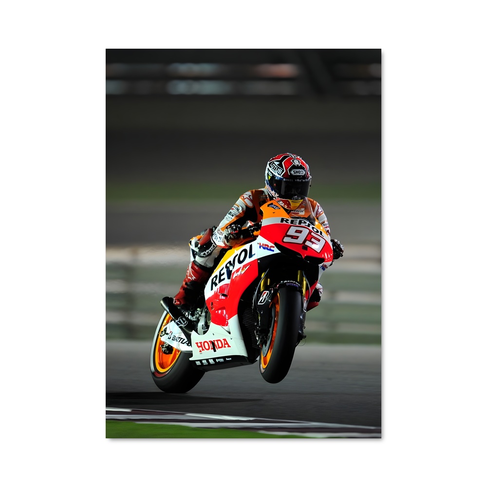 Poster MotoGP RCv spectaculaire – affiche Honda Moto